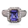 Image 1 : 14KT Two-Tone Gold 2.00ct Tanzanite and Diamond Ring