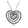 Image 1 : 18KT and 14KT White Gold 1.34ctw Diamond Pendant