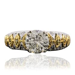 18KT Two-Tone Gold 2.05ctw Diamond Ring