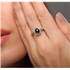 Image 5 : 14KT White Gold 1.37ctw Black Diamond Ring