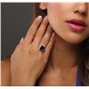 Image 5 : 14KT White Gold 5.07ct Amethyst and Diamond Ring