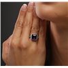 Image 6 : 14KT White Gold 5.07ct Amethyst and Diamond Ring