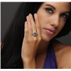 Image 5 : 14KT Yellow Gold 3.79ct Tanzanite and Diamond Ring