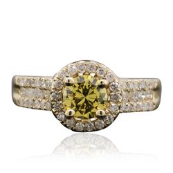 14KT Yellow Gold GIA Certified 1.46ctw Diamond Ring