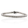 Image 1 : 14KT White Gold 4.40ctw Diamond Tennis  Bracelet