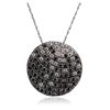 Image 4 : 14KT White Gold 0.62ctw Diamond Pendant With Chain