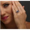 Image 5 : 18KT White Gold 3.41ct Tanzanite and Diamond Ring