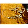 Image 1 : NECKLACE - WHTIE AND SILVER TONE