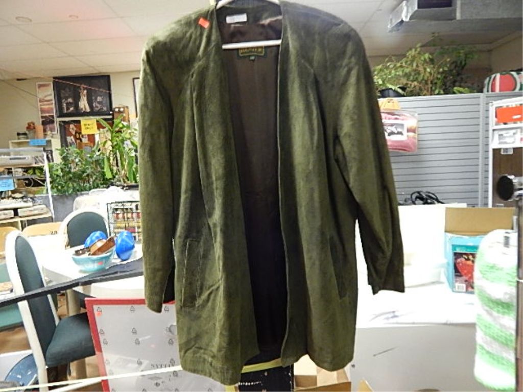 ARMY GREEN SUEDE JACKET - DANIER - S