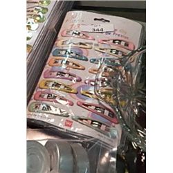 HAIR CLIPS - MULTI COLOR - 4 PKS OF 16 PER LOT