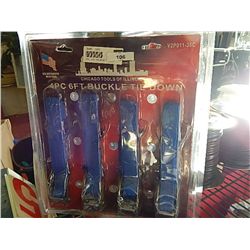 BUCKLE TIE DOWN KIT - 4 - 6FT EACH
