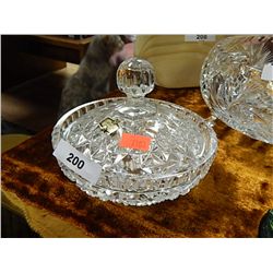 CRYSTAL LID AND CRYSTAL BOWL