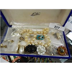 VINTAGE JEWELERY ETC.  - CASE NOT INCLUDED