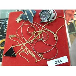 LOT OF JEWELERY AND BROTCHES