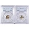 Image 1 : LOT OF ( 2 ) 1948-S ROOSEVELT DIMES, PCGS MS-66!
