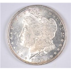 1878 8-TF MORGAN SILVER DOLLAR, MS-63 WHITE