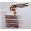 Image 1 : LOT OF ( 4 ) ORIGINAL GEM BU ROLLS OF 1958-D LINCOLN CENTS  ( 200 ) COINS