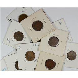(12) 1905 INDIAN HEAD CENTS