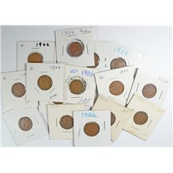 (15) 1906 INDIAN HEAD CENTS