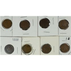 (8) INDIAN HEAD CENTS (88, 91, 94, 95, 99, 03, 04, 01)