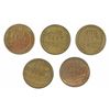 Image 2 : (5) 1915-S LINCOLN CENTS
