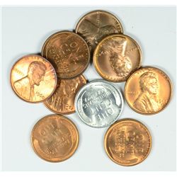 (9) LINCOLN CENTS (36-S, 38-S, 39, 40-D, 40-S, 42-D, 43-S, 52-D, 60 SD)