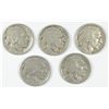 Image 1 : (5) 1921 BUFFALO NICKELS