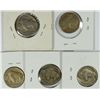Image 2 : (5) 1924 BUFFALO NICKELS