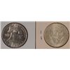 Image 2 : LOT of (2) BU SILVER HALF DOLLARS, 1958-D & 1964