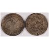 Image 2 : LOT of (2) HOLED SEATED HALF DOLLARS, 1854-O & 1855-O