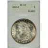 Image 1 : 1892-O MORGAN DOLLAR ANACS MS-63