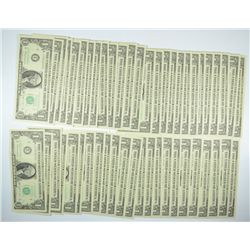 (49) CONSECUTIVE 1963 $1 FEDERAL RESERVE NOTES (BARR)