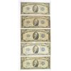 Image 1 : (5) $10 SILVER CERTIFICATES (BLUE SEAL)