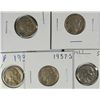 Image 1 : (5) 1937-S BUFFALO NICKELS