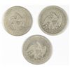 Image 2 : (3) SEATED QUARTERS (53, 54, 56)