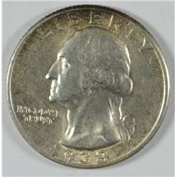 1938 WASHINGTON QUARTER AU-58