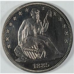 1885 PROOF SEATED HALF DOLLAR PF-64+ (NICE WHITE COIN)