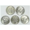 Image 2 : (5) CH BU FRANKLIN HALF DOLLARS (48-D, 49, 49-D, 51, 55)