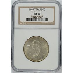 1937 TEXAS COMMEN HALF DOLLAR NGC MS-66