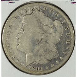 1881-CC MORGAN DOLLAR VG