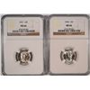 Image 1 : 1944 & 1937 MERCURY DIMES NGC MS-66