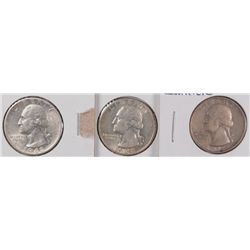 (3) WASHINGTON QUARTERS (35-D, 38, 42-S)
