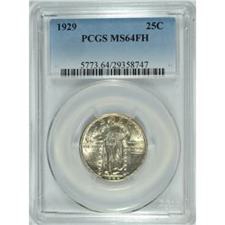 1929 STANDING LIBERTY QUARTER PCGS MS-64 FH