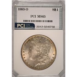 1883-O MORGAN SILVER DOLLAR, PCI MS-65  NICE ORIGINAL COIN