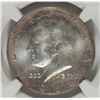 Image 2 : 1964 KENNEDY HALF DOLLAR, NGC MS-65  TONING ON OBVERSE