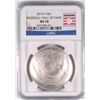 Image 1 : 2014 BASEBALL HALL OF FAME SILVER DOLLAR, NGC MS-70!  WOW!!