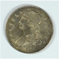 1836 BUST QUARTER, AU-58+ REALLY NICE TYPE COIN, HARD TO FIND!!