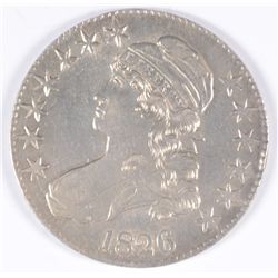 1826 BUST HALF DOLLAR, MS-61 WHITE!  HAS INTERESTING DIE CRACK OBVERSE