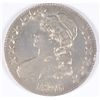 Image 1 : 1826 BUST HALF DOLLAR, MS-61 WHITE!  HAS INTERESTING DIE CRACK OBVERSE