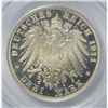 Image 3 : 1911-E 3 MARK SAXONY PCGS PR-65 DCAM